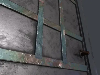 Submarine Door Plus Three Key Kit Free low-poly 3D model