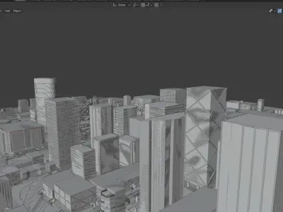 LifeCity Small Version Low-poly 3D model