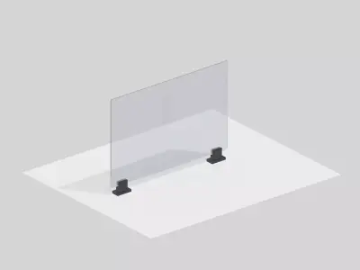 Glass Railing Pack Archviz 3D model