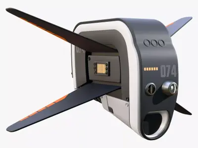 Sci-Fi Surveillance Drone 074 M1 3D model