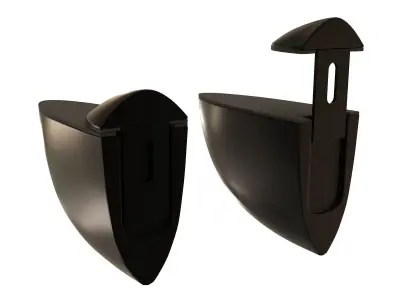 Alise Glass or Wood Bracket 3D model