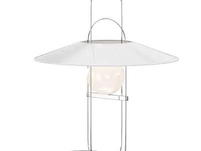 Setareh Medium Glass Table Lamp 3D model