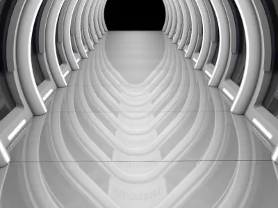 Sci Fi Futuristic Corridor 3D model