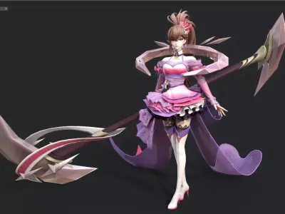 Dancing girl 3D model