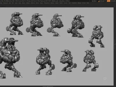 robot battle a08 3d print model  3D print model