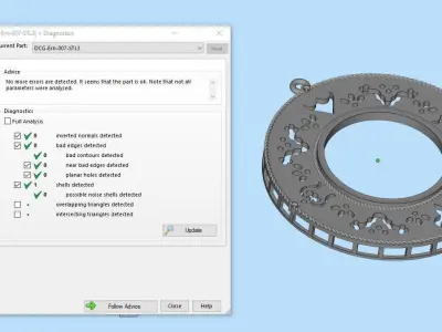 Earring 007 3D print model