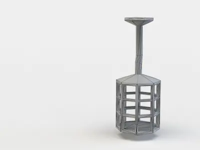 Tavern lamp Low-poly 3D model