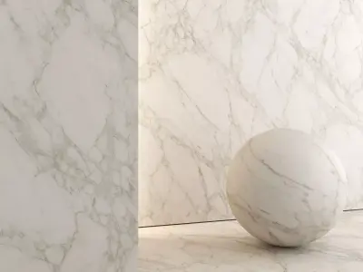 Marble Material and Porcelain Stoneware Tiles - Set 04 Texture