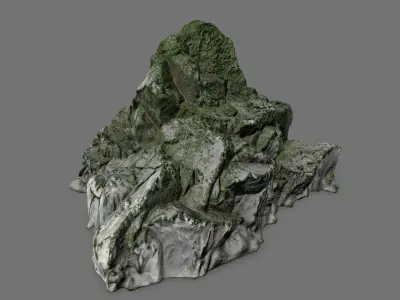 Rock Set Low-poly 3D model 20