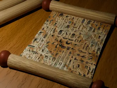 Ancient Egypt Hieroglyphs  - VOL 2 - 9 Seamless PBR Texture