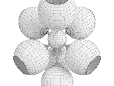 Bubble Glass Bronze Low-poly 3D model