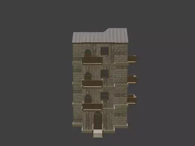 House Model 18 Low-poly 3D model
