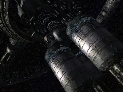 3DRT - Norad Space Station - Aleum Low-poly 3D model