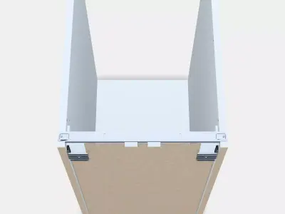 METOD Base cabinet frame 5 Low-poly 3D model