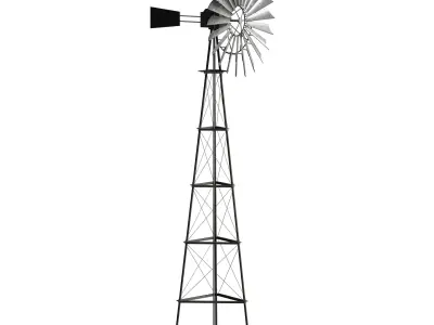 Windmill Windmill Propeller Tower Wind Turbine 3D model
