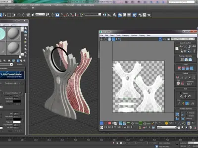 Elven drinking fountain 3D model