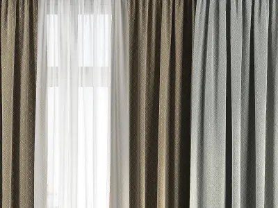 Curtain Set 110 3D model