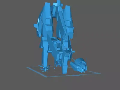 RX124 Gundam TR6 Woundwort 3D print model