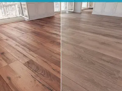 Wooden floor 20 WITHOUT PLUGINS 3D model