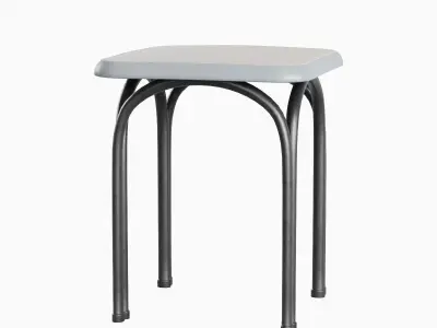Steel Stool 05 3D model