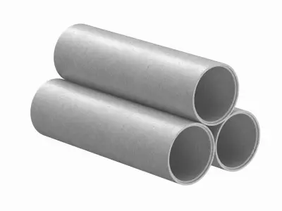 Concrete Pipes 3D model get