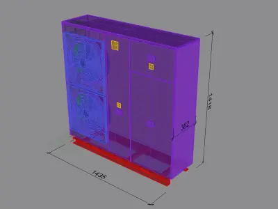 Heat pump 3D model