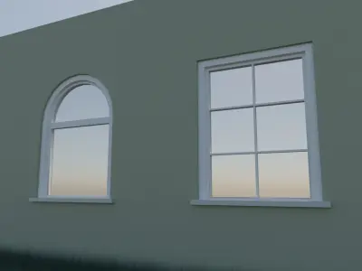 Minimalistic Windows Pack Free low-poly 3D model