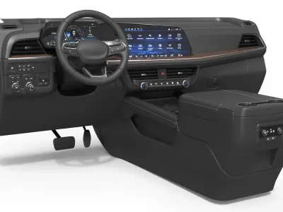 Full Size SUV Interior Dashboard Black 