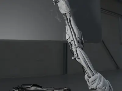 robot arm 3D print model get