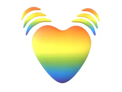 Beating Heart v1 011 Low-poly 3D model