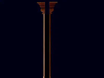 THE DOOR ornate wooden 3D model