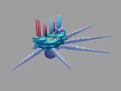 Low model - jellyfish 25 3D model