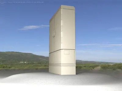 Electrical Distribution Cabinet 28 Low-poly 3D model