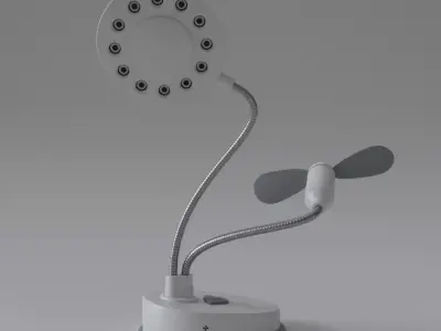 Desk lamp  Free low-poly 3D model