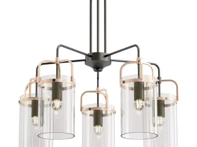 rivoli-annegret-4082-305-b0051270 five light chandelier with ... 3D model