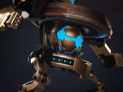 Orbitronix Low-poly 3D model