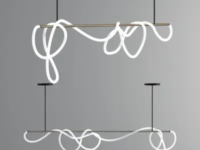 Luke Lamp Ceiling Chandelier 3D model