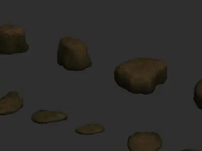Assorted Rocks - Earth 2 Low-poly 3D model