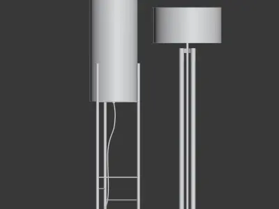 CB2 5 Floor Lamps Set 1 3D model