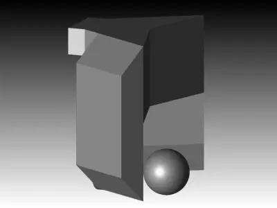 Simple macro flash box Free 3D model