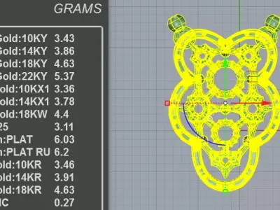 Stunning Floral Diamond Pendant Necklace 3D print model