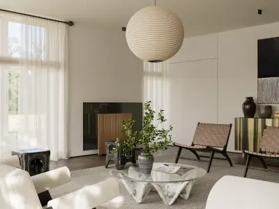 Modern minimalist apartment 3D model