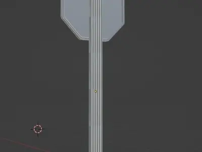 Free Low Poly 3D STOP Sign Model for Your Scene Free low-poly 3D model
