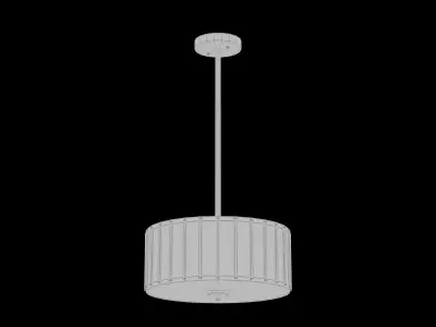 Aaru Fabric Semi Flush Mount MK4P 3D model