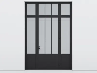 Aluminium door 182 3D model