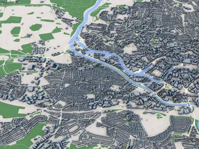 Bristol City United Kingdom 3D model