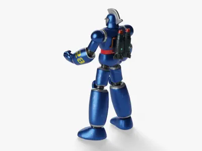 Tetsujin 28 Robot Low-poly 3D model
