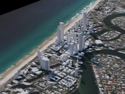 Gold Coast - Australia 3D model