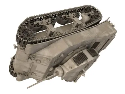 Light Tank M5 Stuart 3D model