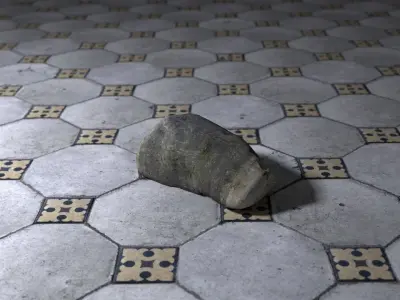 Low poly rock trilobite from neoproterozoic of california Free low-poly 3D model